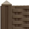 vidaXL Raised Bed Brown Polypropylene Medium Raised Bed Square