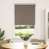 vidaXL Roller Blind Coffee 100% Polyester Medium Height-Adjustable