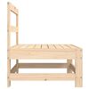 vidaXL Garden Middle Sofa Natural Pine Solid Pine Wood, Plywood Slats