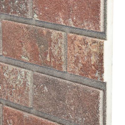 vidaXL 3D Wall Panels with Dark Brown & Gray Brick Design 10 pcs EPS