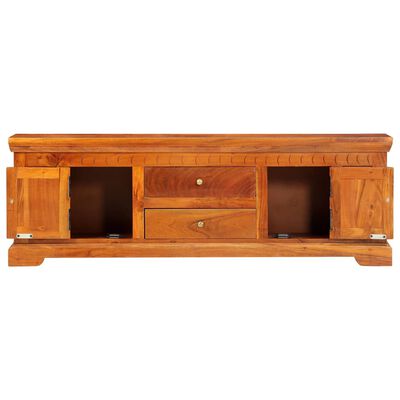 vidaXL TV Cabinet 46.8"x11.8"x15.7" Solid Acacia Wood