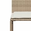 vidaXL Garden Dining Set Beige, Cream White