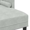 vidaXL Sofa Set Light Grey 68.11 x 51.57 x 26.38 in Polyester