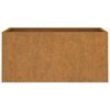 vidaXL Planter Rusty Corten steel Medium Durable Corten Steel Planter