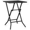 vidaXL Folding Garden Table Anthracite Steel Compact Foldable