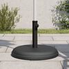 vidaXL Parasol Base Black Plastic and Concrete, Iron Medium