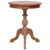 vidaXL Side Table Natural Solid Mahogany Wood Medium Durable