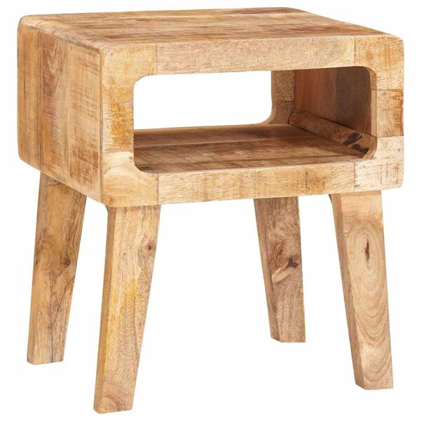 vidaXL End Tables Brown 15.75 x 12.60 x 18.11 in Solid Mango Wood