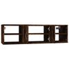 vidaXL Wall Shelf Smoked Oak Engineered Wood Medium Wall Shelf