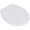 vidaXL Toilet Seats with Lids 2 pcs MDF White