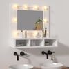 vidaXL Mirror Cabinet White Engineered wood, acrylic Medium