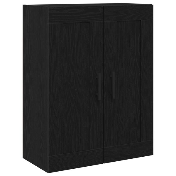 vidaXL Wall-mounted Cabinet Black Oak 27.36 x 13.39 x 35.43 in