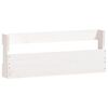vidaXL Wall-mounted Shoe Rack Set of 2 White Solid Pine Wood