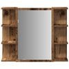 vidaXL Mirror Cabinet Old wood Engineered wood, acrylic