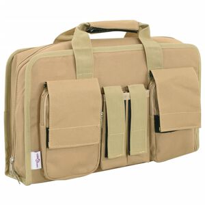 vidaXL Pistol Bag Khaki 15.7"x9.4"x3.9" Oxford Fabric