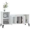 vidaXL TV Cabinet White Engineered wood, iron Medium TV Cabinet