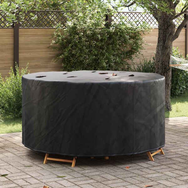 vidaXL Outdoor Furniture Cover Black 182 x 182 x 71 cm 210D fabric