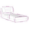 vidaXL Bed Frame Grey