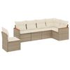 vidaXL Garden Sofa Set Beige