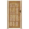 vidaXL Garden Gate 39.4x78.7" Corten Steel Bamboo Design
