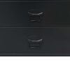 vidaXL Chest Of Drawers Black Sheet Metal Medium Chest Of Drawers