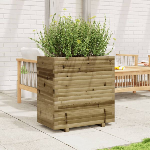 vidaXL Garden Planter Pine Wood Natural Treated Pine Wood