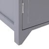 vidaXL Bathroom Cabinet Grey Paulownia wood and MDF Medium