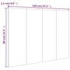 vidaXL Bed Headboard Smoked Oak Engineered Wood 47.2 in x 0.6 in x 31.5 in