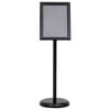 vidaXL Poster Stands 2 pcs Black 32.5 x 24 x 78 cm Aluminium alloy
