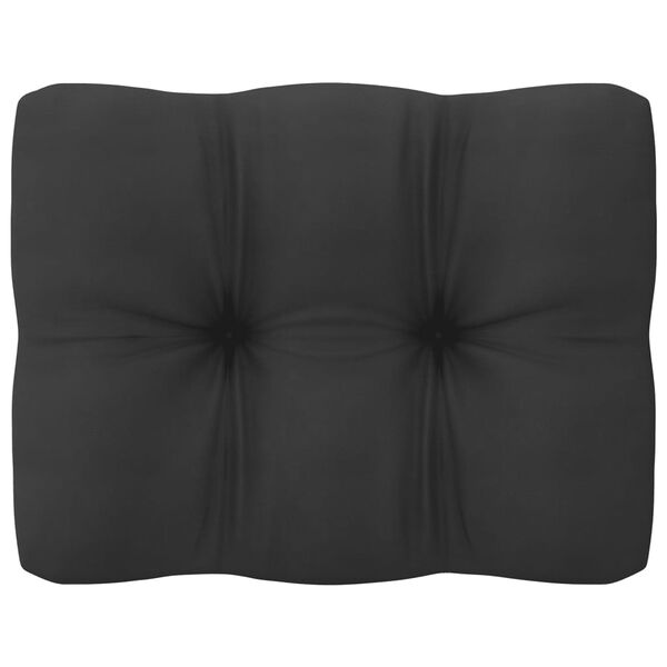 vidaXL Garden Sofa Grey Solid Pinewood Medium Modular Stylish Rustic