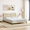 vidaXL Bed Frame Cream