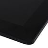 vidaXL Table Top Black Tempered Glass 47.2 x 25.6 x 0.3 in Table Top