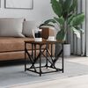 vidaXL Coffee Table Brown Oak Engineered Wood Compact Adjustable Feet