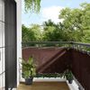 vidaXL Balcony Screen Brown 29.5x275.6" 100% Polyester Oxford