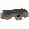 vidaXL Garden Sofa Set Grey, Dark Grey