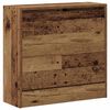 vidaXL Shoe Cabinet Old Wood 23.62 x 8.27 x 22.44 in Engineered Wood
