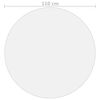 vidaXL Table Protector Transparent PVC 43.3 in diameter