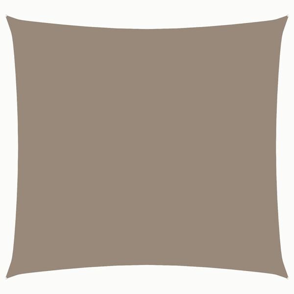 vidaXL Sunshade Sail Oxford Fabric Square 6.6x6.6' Taupe