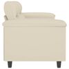 vidaXL 2-seater Sofa Cream