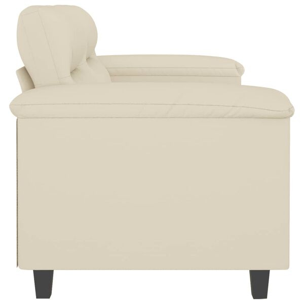 vidaXL 2-seater Sofa Cream