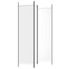 vidaXL 3-Panel Room Divider White 59.1"x78.7" Fabric