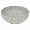 vidaXL Countertop Basin Grey Round Φ16.1x5.5" Ceramic