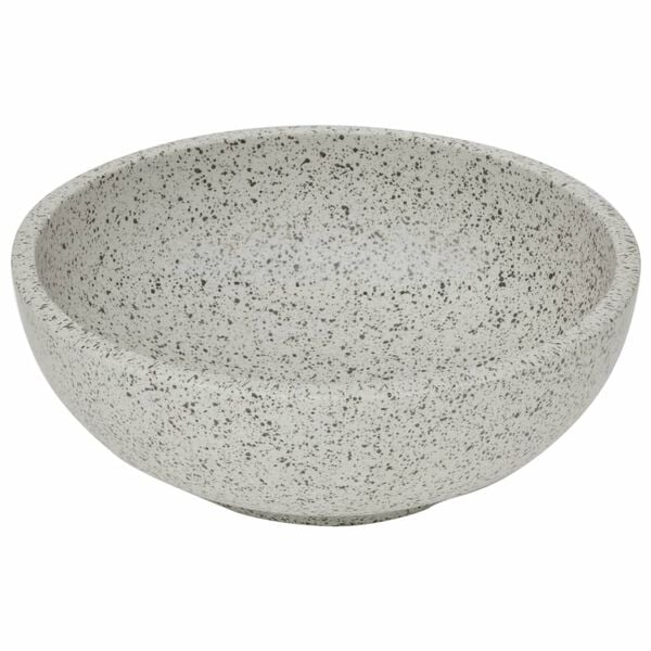 vidaXL Countertop Basin Grey Round Φ16.1x5.5" Ceramic