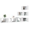 vidaXL Wall-mounted TV Stand White Engineered Wood