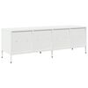 vidaXL TV Cabinet White Cold-rolled steel 53.1 x 15.4 x 17.1 in
