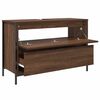 vidaXL Bathroom Basin Cabinet Brown oak Engineered wood, steel Compact