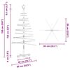 vidaXL Wooden Christmas Tree with Stand Brown 59.06 in Bamboo