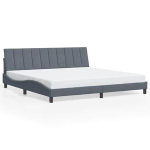 vidaXL Bed Frame Dark Grey