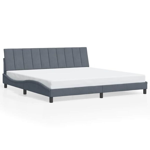 vidaXL Bed Frame Dark Grey