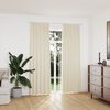 vidaXL Blackout Curtains 2 pcs with Hooks Velvet Cream 55.1x88.6"
